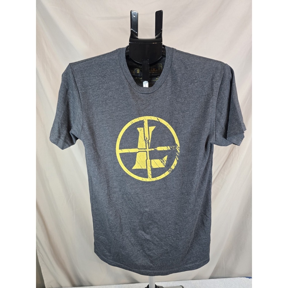 Leupold Reticle T-Shirt Charcoal Heather With Gold Logo - small S